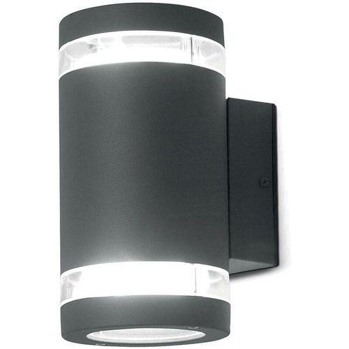 5024005581307 - Elstead Lighting - MAGNUS-2 Wandleuchte Magnus led GX53 2x9W Aluminiumguss Graphit Up & Downlight H188cm B10cm IP44 3000K dimmbar