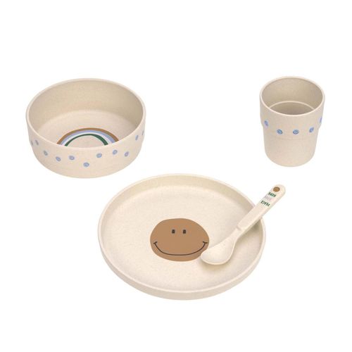 4066239131416 - Geschirr-Set HAPPY RASCALS SMILE 4-teilig in sky blue 4066239131416 - Geschirr-Set HAPPY RASCALS SMILE 4-teilig in sky blue
