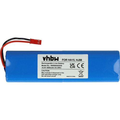 4064115046120 - Akku Ersatz für iLife 18650B4-4S1P-AGX-2 SUN-INTE-202 für Staubsauger (3000mAh 144V Li-Ion) - Vhbw