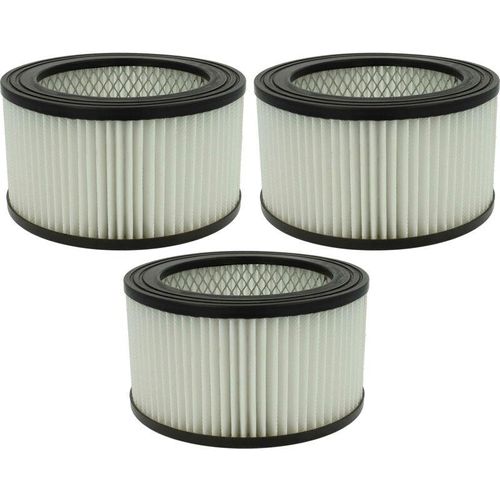 4064115971385 - Filterset 3x Staubsaugerfilter kompatibel mit Germania 20l (175100109) Aschesauger - hepa Filter Allergiefilter - Vhbw