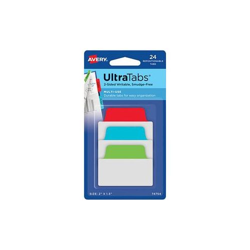 4004182335116 - AVERY Zweckform Haftmarker Haftstr UltraTabs Klas 24St grün blau rot