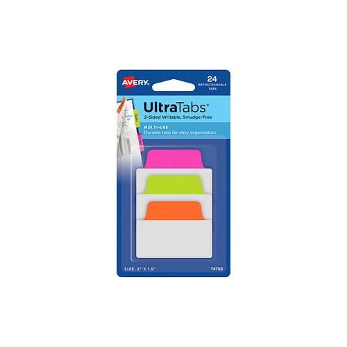 4004182335109 - 0 AVERY Zweckform Haftmarker Haftstr UltraTabs Neon 24St neongrün neonorange neonpink