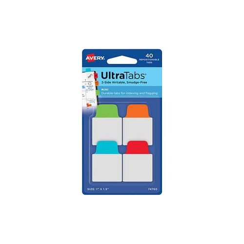 4004182335147 - 0 AVERY Zweckform Haftmarker Haftstr UltraTabs Klas 40St grün blau rot orange