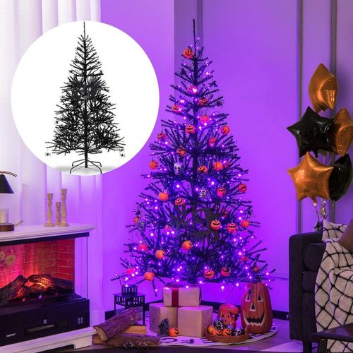 0794094639450 - 183cm Künstlicher Weihnachtsbaum beleuchtet 250 LED-Leuchten in Lila