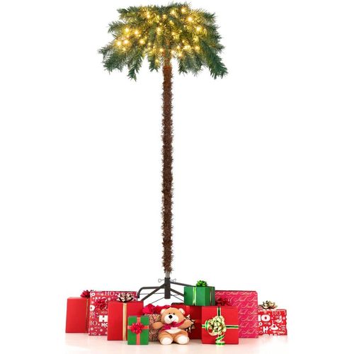 0794094639955 - 150 cm Künstliche Palme beleuchtet Kunstbaum mit 150 LED-Lichtern in Warmweiß