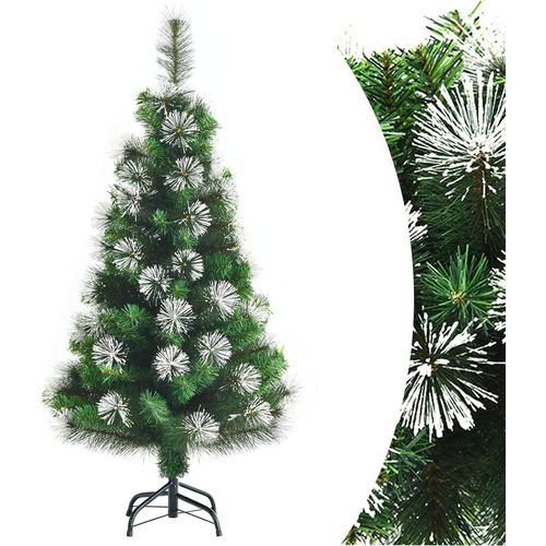 0661706152563 - Costway - 120cm Künstlicher Weihnachtsbaum mit Schnee Verschneiter Fichte Kunstbaum mit 160 Zweigen Metallstaender Kiefer Scharnier-Baum Tannenbaum