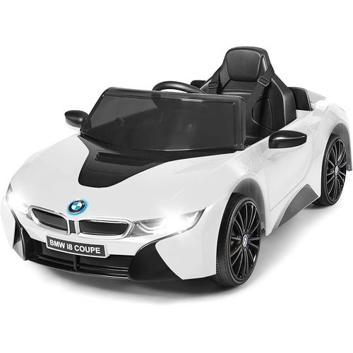 0661706152808 - 12V BMW Kinderauto mit 24G-Fernbedienung 3 Gang Elektroauto 3-5km h mit MP3 Hupe Musik und LED Scheinwerfer Kinderfahrzeug 2 Türen zum