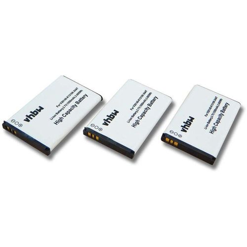 4250667391041 - Vhbw - 3x Li-Ion Akku Set 1050mAh (37V) kompatibel mit schnurlos Festnetz Telefon Siemens Gigaset SL910 SL910A Ersatz für V30145-K1310K-X447