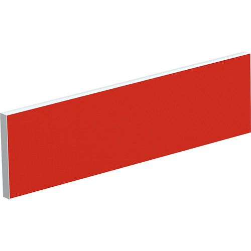 3660141254730 - Tischtrennwand für Teamschreibtische Breite 1200 mm Bezug rot