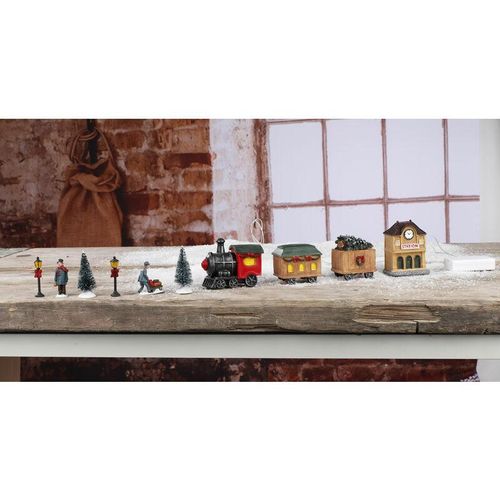 4260700655917 - Spetebo - led Deko Weihnachtszug Set - 10-teilig - mit 5 led beleuchtet