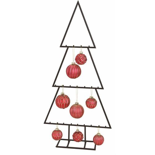 4260700651254 - Spetebo - Metall Tannenbaum für Zierschmuck - 117 cm - Deko Weihnachtsbaum Tanne schwarz Design Baum für Christbaumkugeln