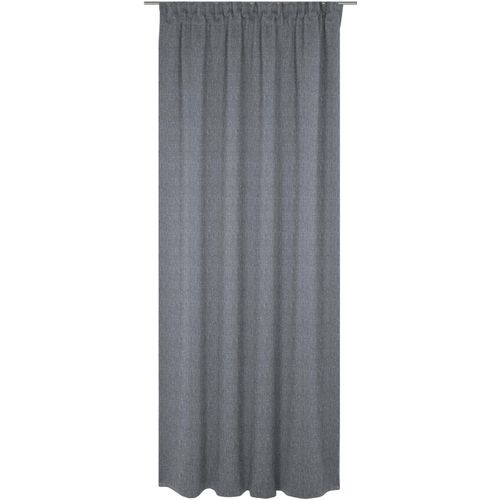 4004567342777 - Vorhang WIRTH Torbole Gr 1 blau (dunkelblau) B132cm H145cm Jacquard Baumwolle Polyester Gardinen