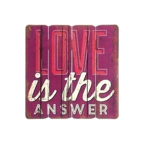 4250965940712 - Holzschild Love is the answer