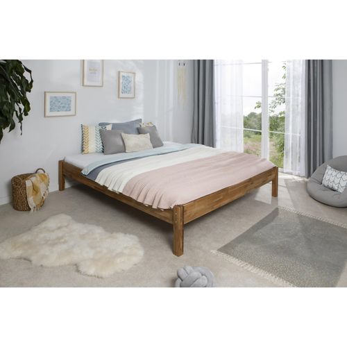 4251105965015 - TiCAA Einzel- und Doppelbett Dora Eiche massiv geölt