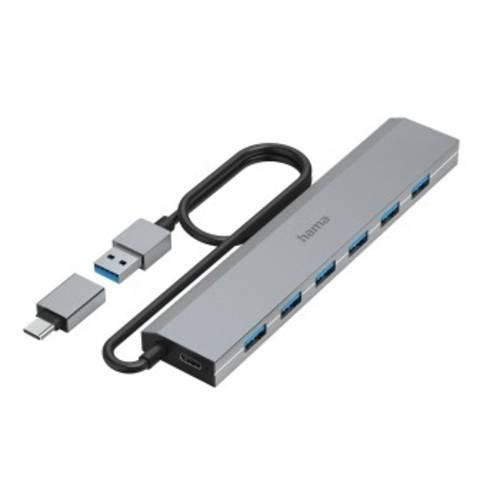 4047443491862 - hama 00200137 USB-Hub 7 Ports USB 32 Gen1 5 Gbit s inkl USB-C-Adapter und Netzteil