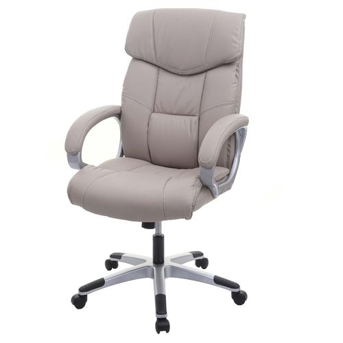 4057651402871 - Bürostuhl MCW-A71 Chefsessel Drehstuhl Kunstleder ~ taupe-grau-grau 4057651402871 - Bürostuhl MCW-A71 Chefsessel Drehstuhl Kunstleder ~ taupe-grau-grau