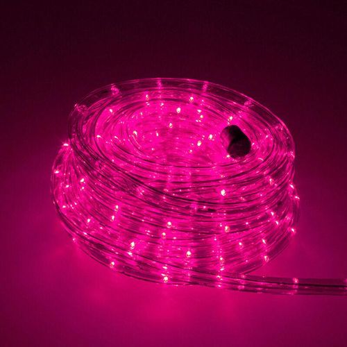 4252006151316 - Trade-shop - LED-Beleuchtung Licht-Schlauch Lichterkette 36 LED Meter für Balkon Terasse Garten Party Weihnachten Deko Pink 5m