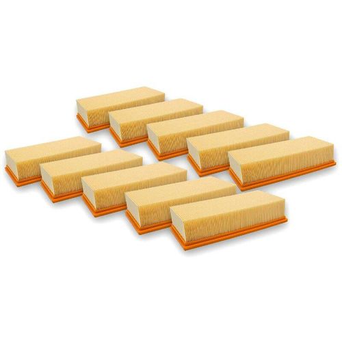 4065705948633 - Vhbw - Set 10x Flachfaltenfilter kompatibel mit Hilti vc 60 u vc 60L-X vc 60M-X Staubsauger - Filterelement