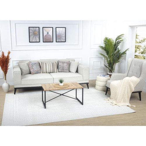 0889292587358 - Teppich Kurzflor Wohnzimmer Skandi Boho Design Elfenbein und Weiß 160 x 213 cm - Surya 0889292587358 - Teppich Kurzflor Wohnzimmer Skandi Boho Design Elfenbein und Weiß 160 x 213 cm - Surya