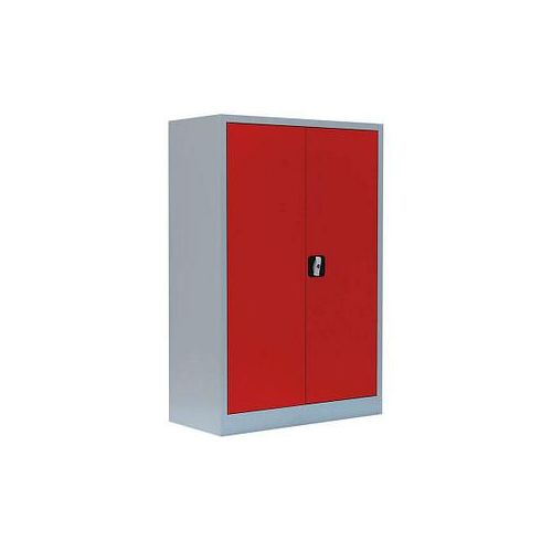 4061815522312 - Stahlschrank 530324 feuerrot lichtgrau 925 x 422 x 1200 cm aufgebaut  4061815522312 LÜLLMANN