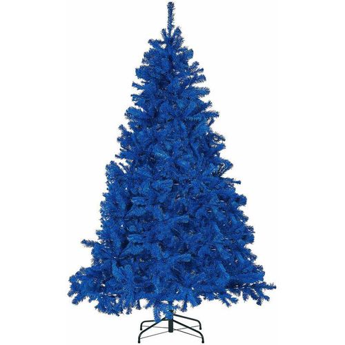 4251682269780 - Beliani - Weihnachtsbaum 180 cm Blau aus Kunststoff mit Ständer Weihnachtszeit Weihnachten Wohnzimmer Modern - Blau