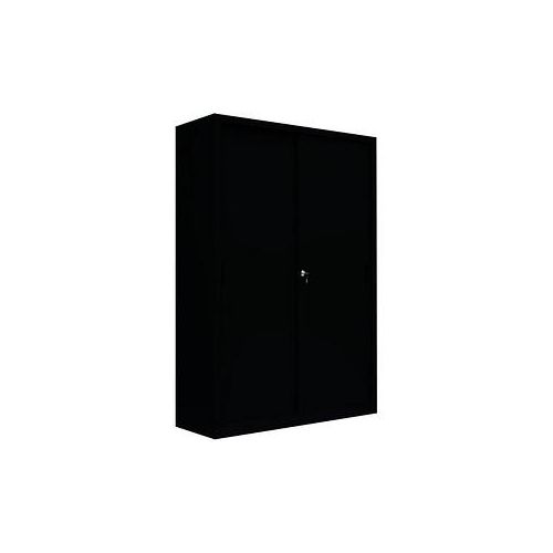 4061815524606 - Schiebetürenschrank 550169 tiefschwarz 4 Fachböden 1200 x 450 x 1950 cm  4061815524606 LÜLLMANN