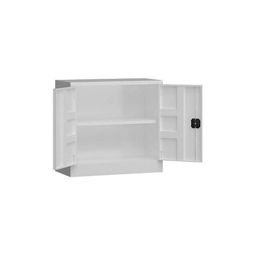 4061815550384 - - Metallschrank abschließbar Flügeltürenschrank Aktenschrank 750 x 800 x 380 mm weiß X-530307