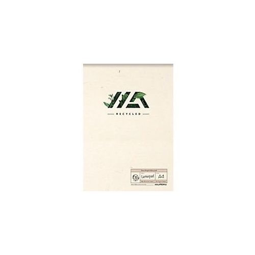 5411028300891 - AURORA Shine Bright & Recycled Notizbuch DIN A4 Liniert Doppeldraht Natural Fibres Softcover Creme Perforiert 100 Seiten