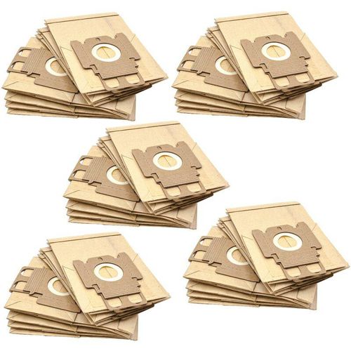 4065705436499 - vhbw 50x Staubsaugerbeutel kompatibel mit Miele S143 S144 S145 S146 S147 S148 S149 S150 Staubsauger - Papier Typ K 21cm x 132cm Sandfarben