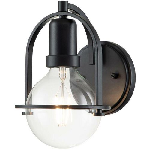 5024005000242 - Lighting QN-SOMERSET1-C-BK quintiesse Wandleuchte Somerset E27 1x40W Stahl schwarz H233cm B158cm dimmbar - Elstead