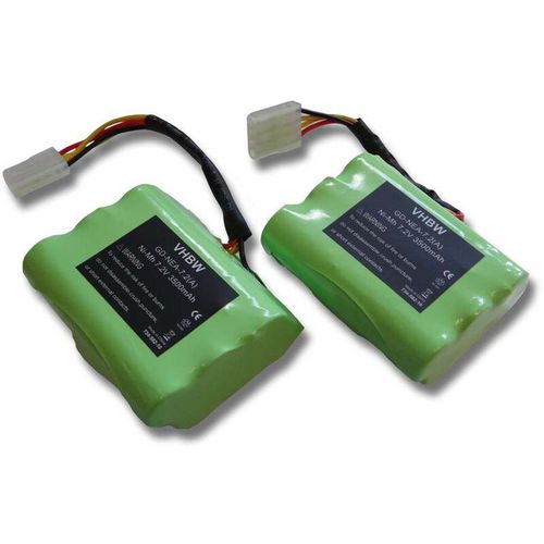 4251476795075 - 2x Ni-MH Ersatzakku Akku 3500mAh (72V) Saugroboter Staubsauger Roboter Vorwerk VX100 und Neato Robotics Neato Signature Pro Essential - Vhbw