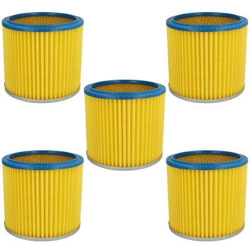 4062692019971 - 5x Rundfilter Lamellenfilter Filter kompatibel mit Staubsauger Mehrzwecksauger Aldi Workzone Nass- und Trockensauger - Vhbw