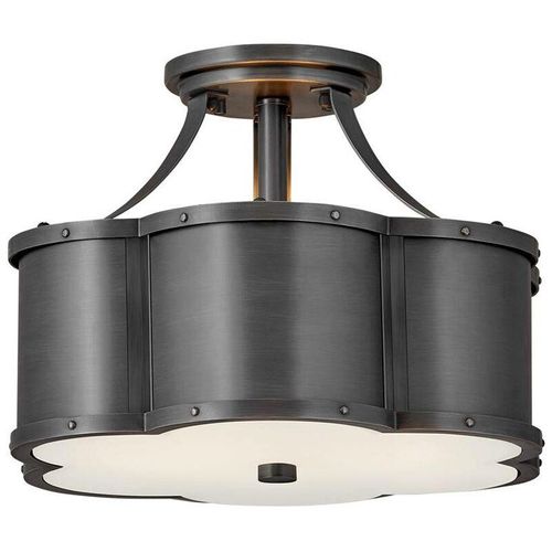 5024005704812 - Elstead - Lighting qn-chance-sf-s-blb quintiesse Deckenleuchte Chance E27 2x40W Stahl Messing geschwärzt H254cm Ø362cm dimmbar