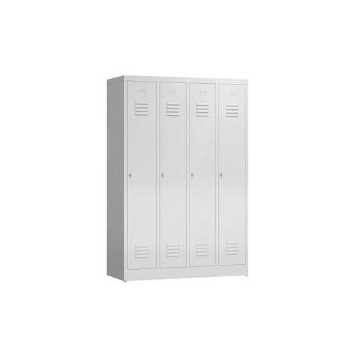 4061815855885 - Spind ClassiX lichtgrau X-510140 4 Schließfächer 1180 x 500 x 1800 cm 4061815855885 LÜLLMANN 4061815855885 - Spind ClassiX lichtgrau X-510140 4 Schließfächer 1180 x 500 x 1800 cm 4061815855885 LÜLLMANN