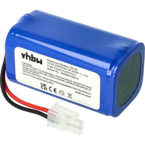 4251004625164 - Vhbw - Akku kompatibel mit Dibea D960 GT200 GT9 V750 V780 V780s V870 Staubsauger Home Cleaner Heimroboter (2600mAh 148V Li-Ion)