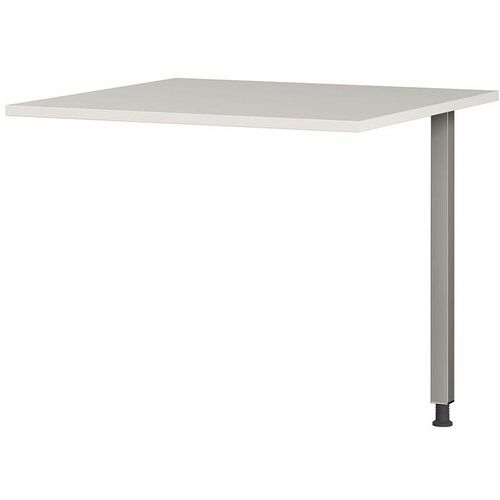 4251581592880 - Lomadox - Schreibtisch Eckverbindung höhenverstellbar PRATO-01 in grau b h t ca 80 80 80 cm - grau