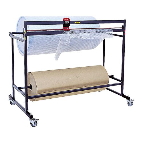 4251924710988 - Abrollständer mit Lenkrollen und Schneidevorrichtung für Rollenbreite 1250 mm H 1160 mm ab 10 Stk ratioform 4251924710988 - Abrollständer mit Lenkrollen und Schneidevorrichtung für Rollenbreite 1250 mm H 1160 mm ab 10 Stk ratioform