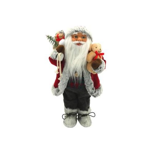 4036812412065 - Mm_unverified_brand - Dekofigur Weihnachtsmann 40 cm mit Geschenkesack & Teddybär - Mehrfarbig 4036812412065 - Mm_unverified_brand - Dekofigur Weihnachtsmann 40 cm mit Geschenkesack & Teddybär - Mehrfarbig