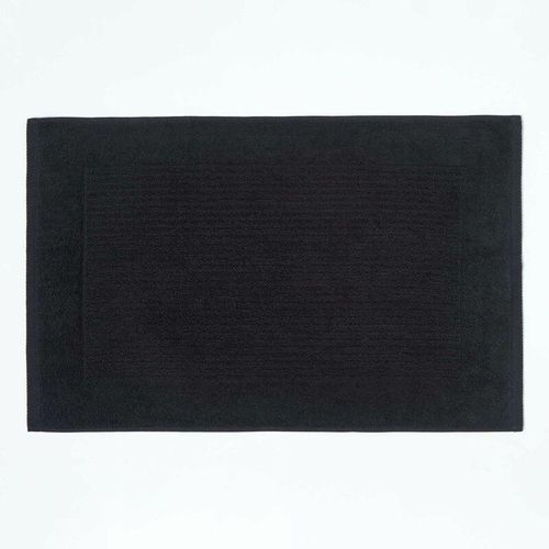 5055967435322 - Imperial Badematte 100% Baumwolle schwarz - Schwarz - Homescapes