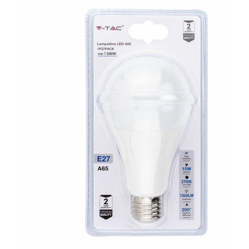 3800157628907 - Vtac - v-tac LED-Lampe E27 15W A65 2700K (Blister 1 Pezzo)