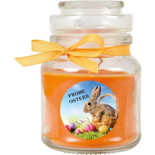 4059222031909 - Hs Candle - Duftkerze im Glas - Ostern Orange - Bonbon 120gr ( 30h ) - Orange