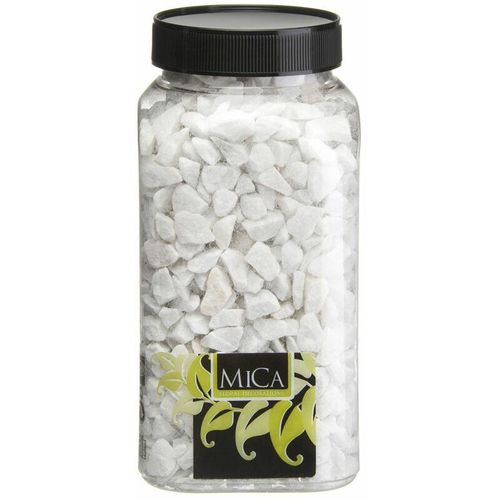 8711473463521 - Dekorative Steine weiß 650 ml 1 kg Steine - Mica Decorations