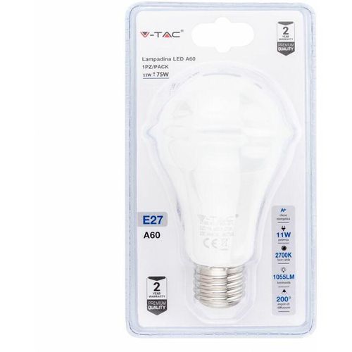 3800157628877 - Vtac - v-tac LED-Lampe E27 11W A60 2700K (Blister 1 Pezzo)