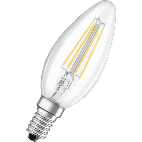 4058075437043 - Dimmbare Filament led Lampe mit E14 Sockel Warmweiss (2700K) Kerzenform 5W Ersatz für 40W-Glühbirne klar led Retrofit classic b dim - Osram