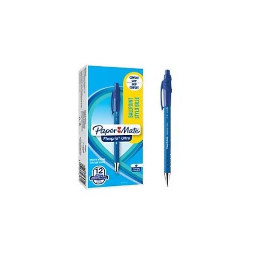 8008285265314 - Papermate FlexGrip Ultra Kugelschreiber Blau Mittel 05 mm 12 Stück