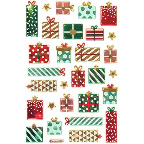 4010992022184 - Braun&company - Relief Sticker Presents 19 x 104 cm Deko Weihnachten