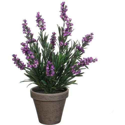 8712293476739 - Mica Decorations - Mica künstlicher Lavendel violett in Topf 33 x 20 cm Dekoblumen