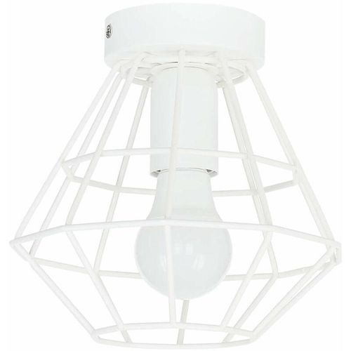 4251756396633 - Licht-erlebnisse - Deckenlampe Weiß Metall Wohnzimmer Modern Ø29cm - Weiß