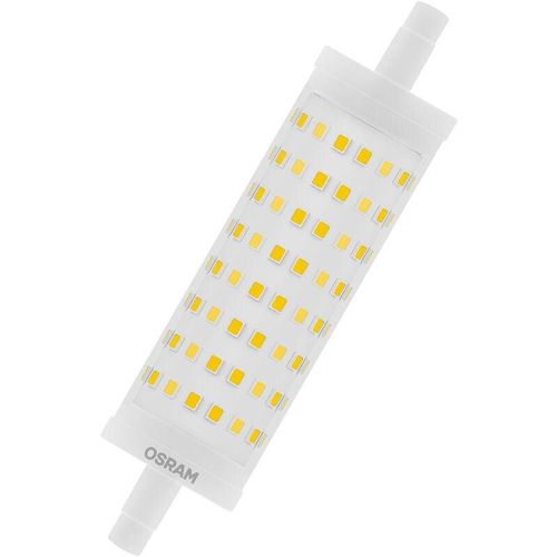 4058075432550 - Dimmbare led Stablampe mit R7s Sockel LED-Röhre mit 15W Ersatz für 125W-Glühbirne Warmweiss (2700K) - Weiß - Osram