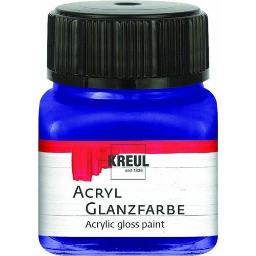 4000798792077 - Acryl Glanzfarbe dunkelblau 20 ml Verzierfarbe - Kreul